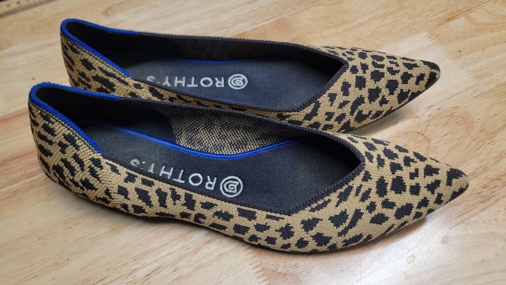 Rothy's The Point Women's Size 9.5 - Leopard Print